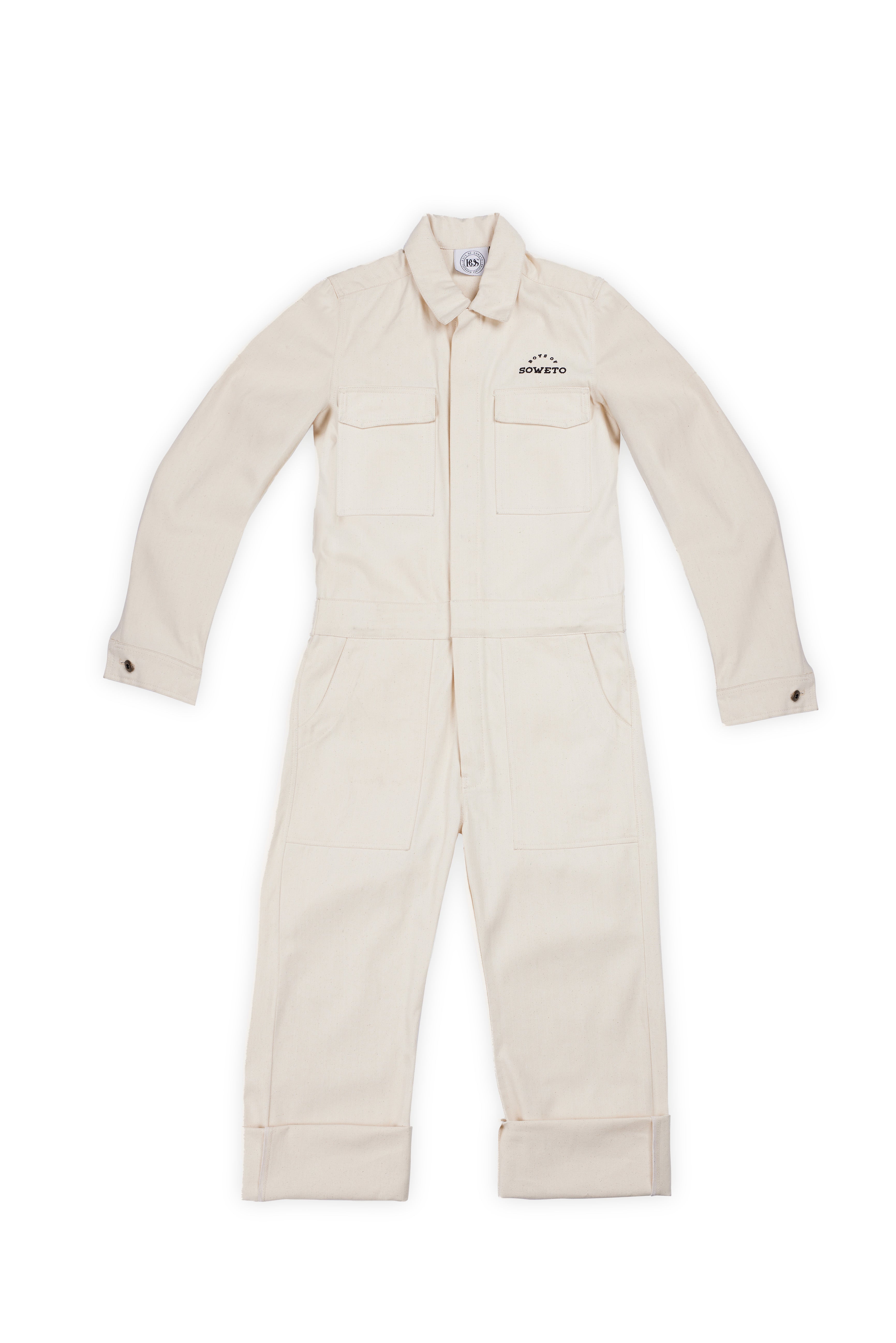 One Piece Boiler Suit  - Ivory