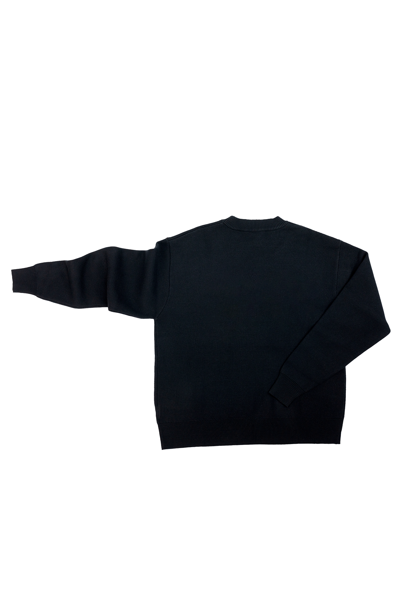 Chunky Crew Neck Sweater - Black