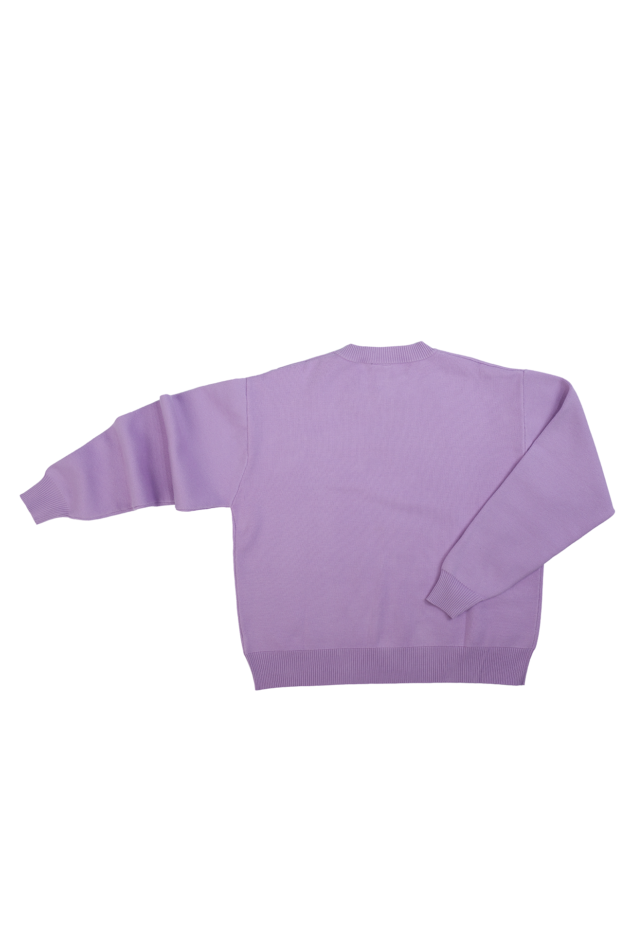 Chunky Crew Neck Sweater - Purple