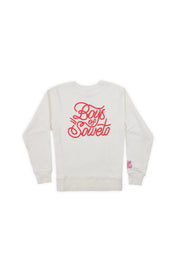 Puff Print Tracksuit Sweater - Off White