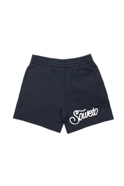 Puff Print Tracksuit Shorts - Black