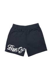 Puff Print Tracksuit Shorts - Black