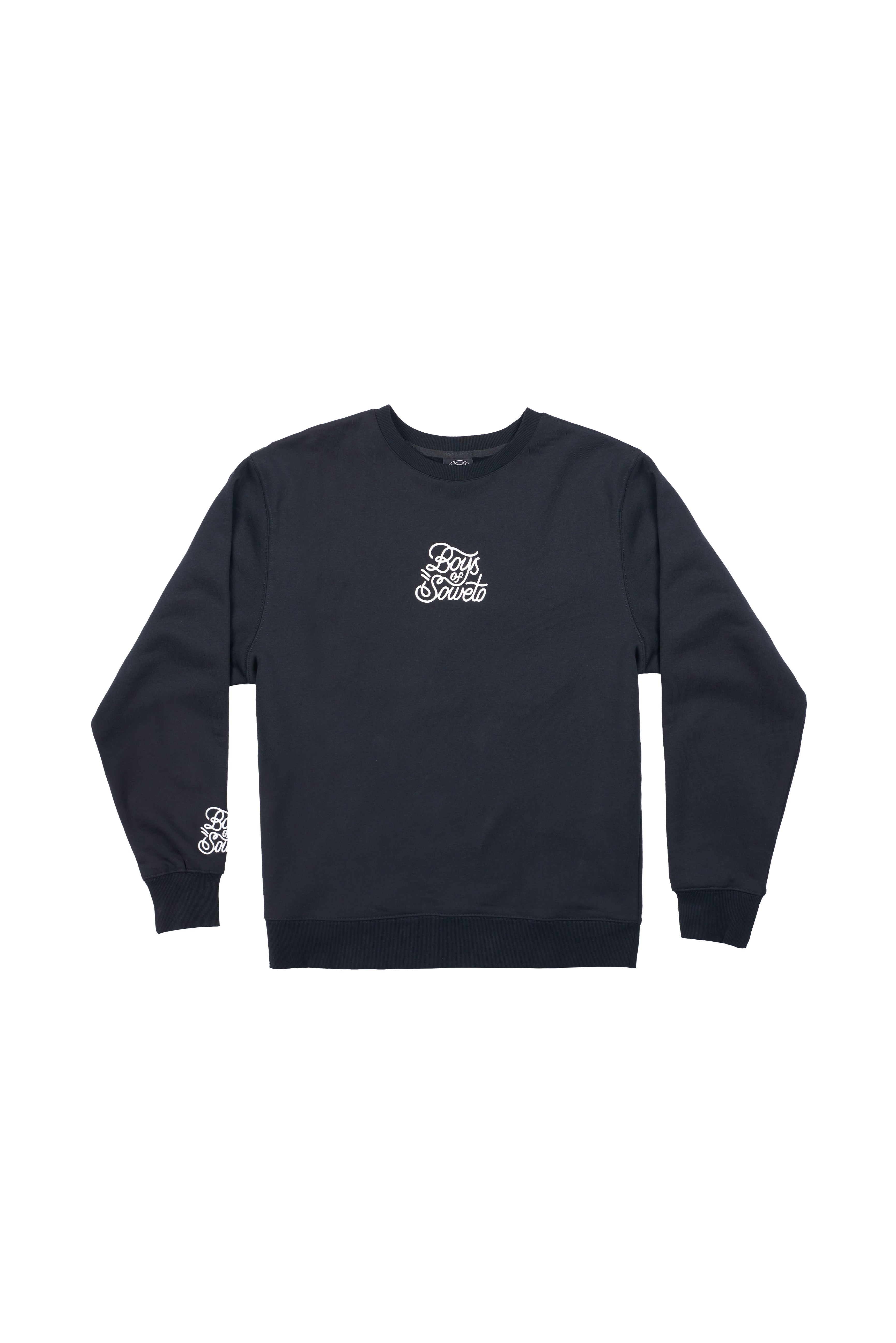 Puff Print Tracksuit Sweater - Black
