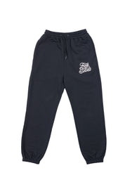 Puff Print Tracksuit Pants - Black