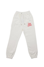 Puff Print Tracksuit Pants - Off White