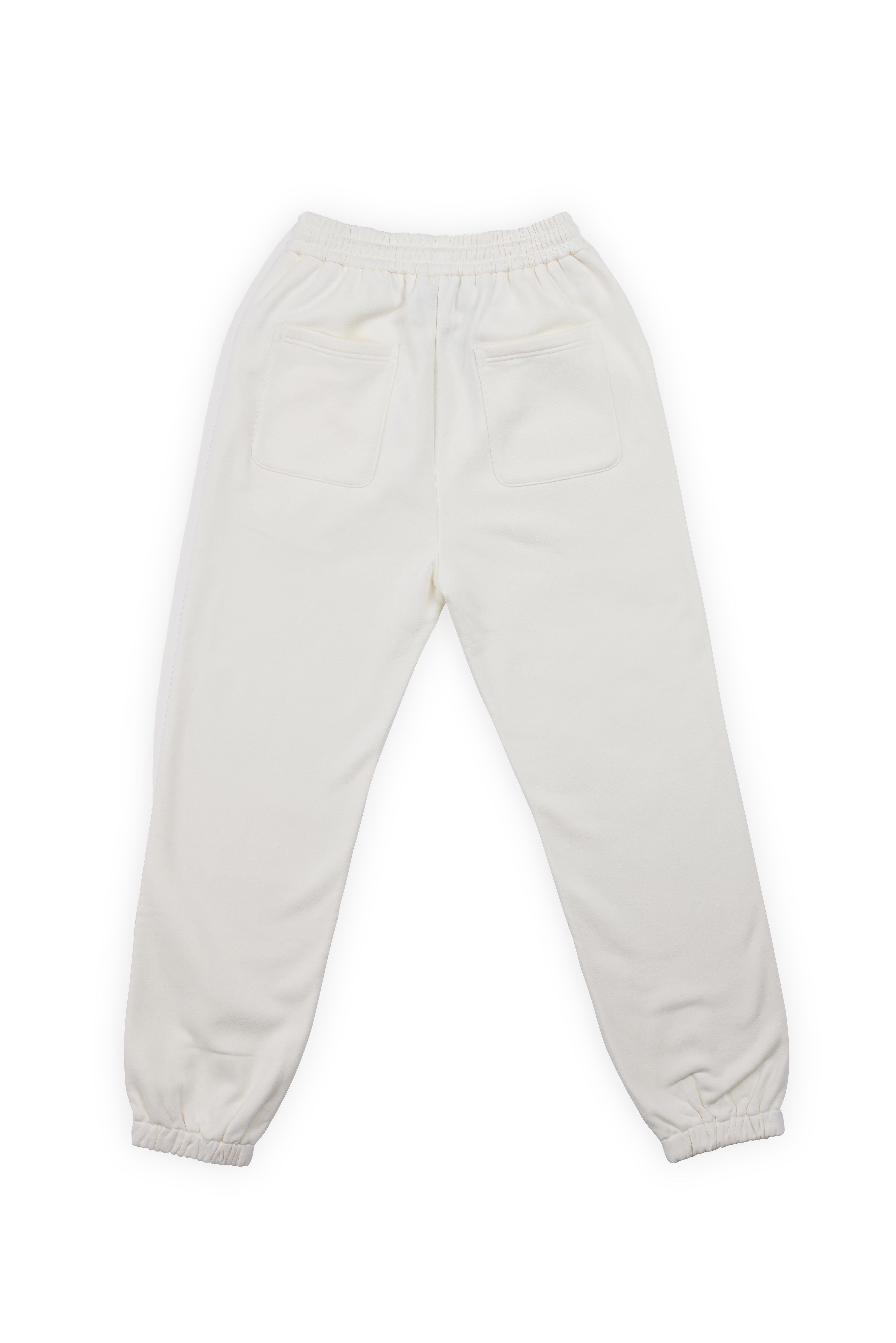 Puff Print Tracksuit Pants - Off White