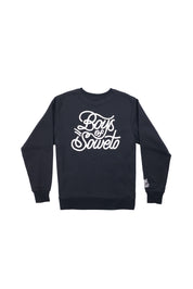 Puff Print Tracksuit Sweater - Black