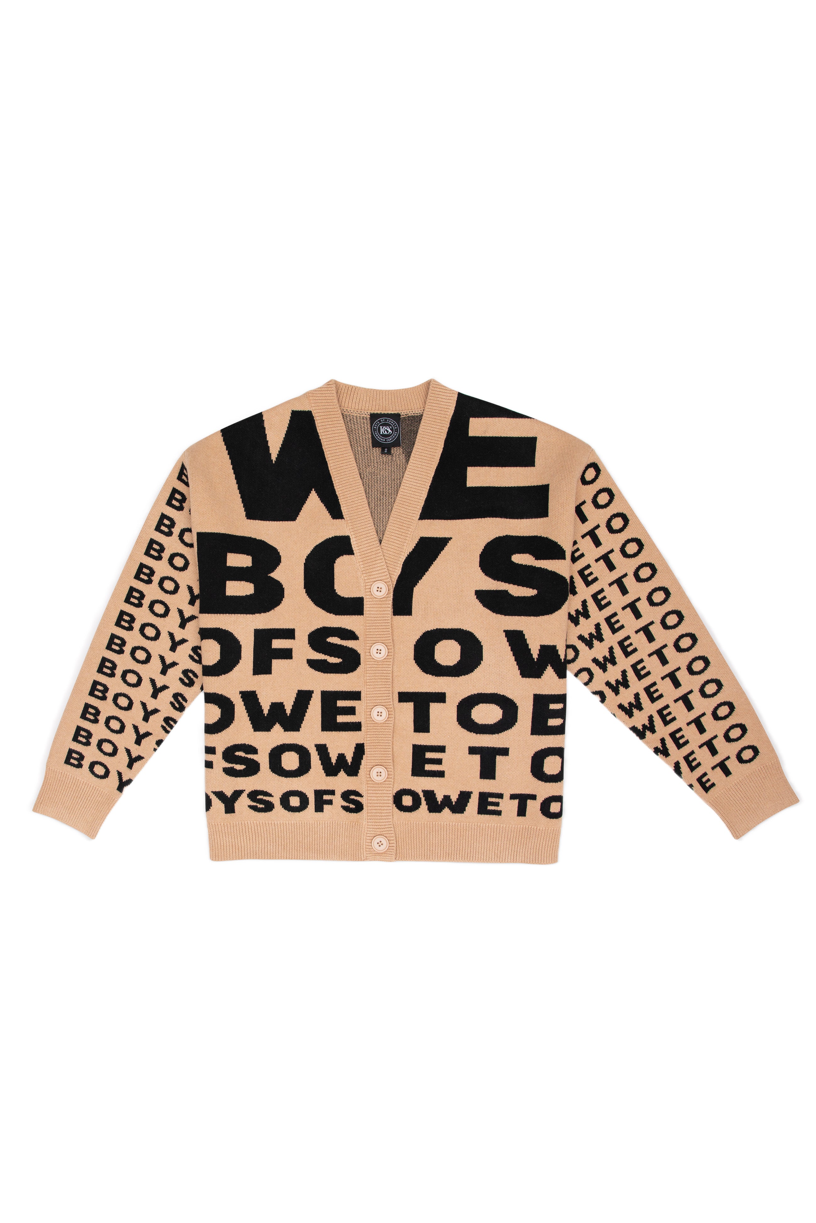 Chunky Eyetest  Cardigan - Beige
