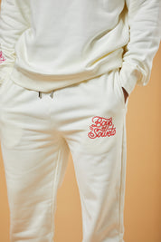 Puff Print Tracksuit Pants - Off White