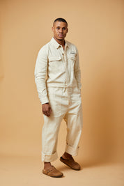 One Piece Boiler Suit  - Ivory
