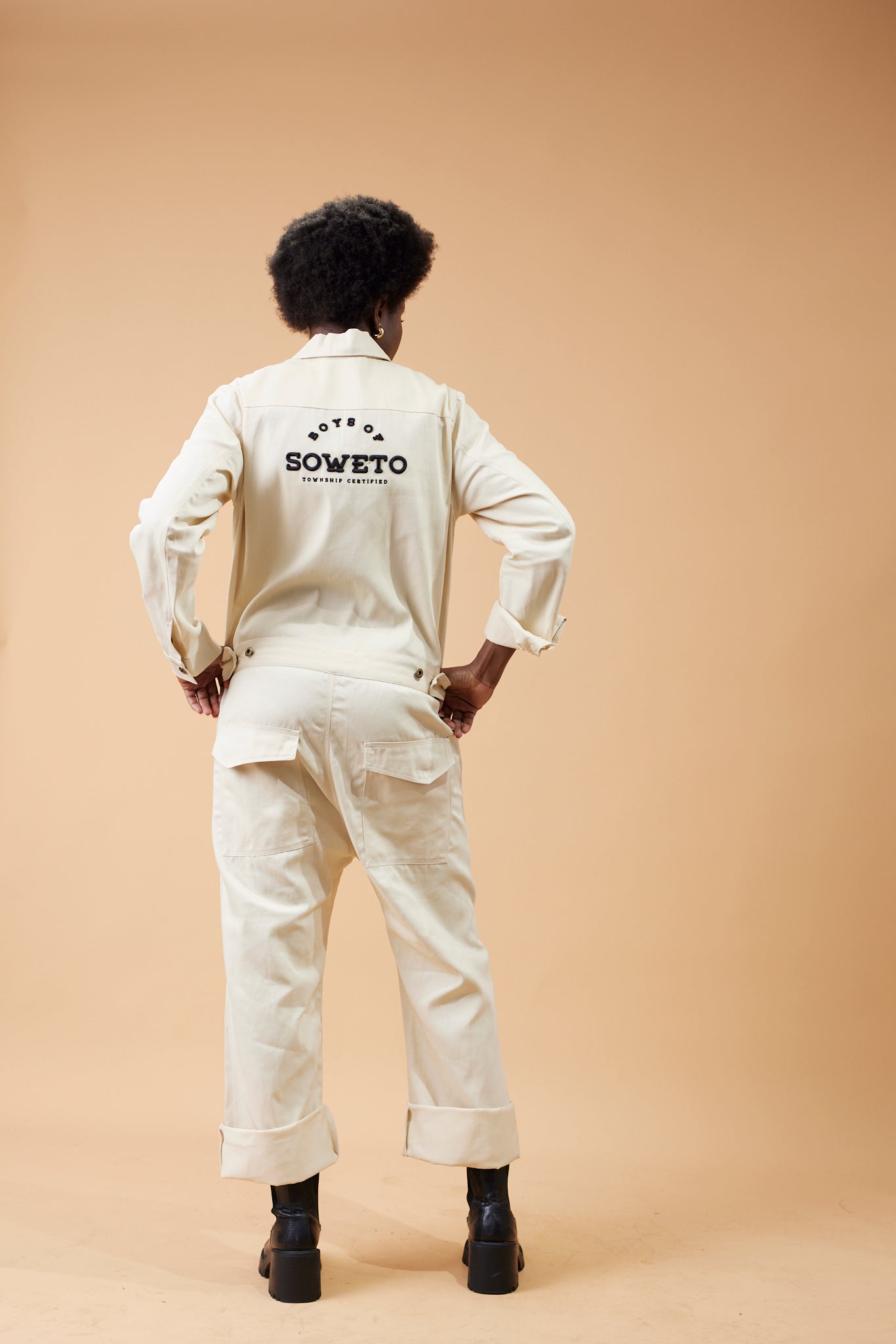 One Piece Boiler Suit  - Ivory