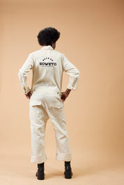 One Piece Boiler Suit  - Ivory