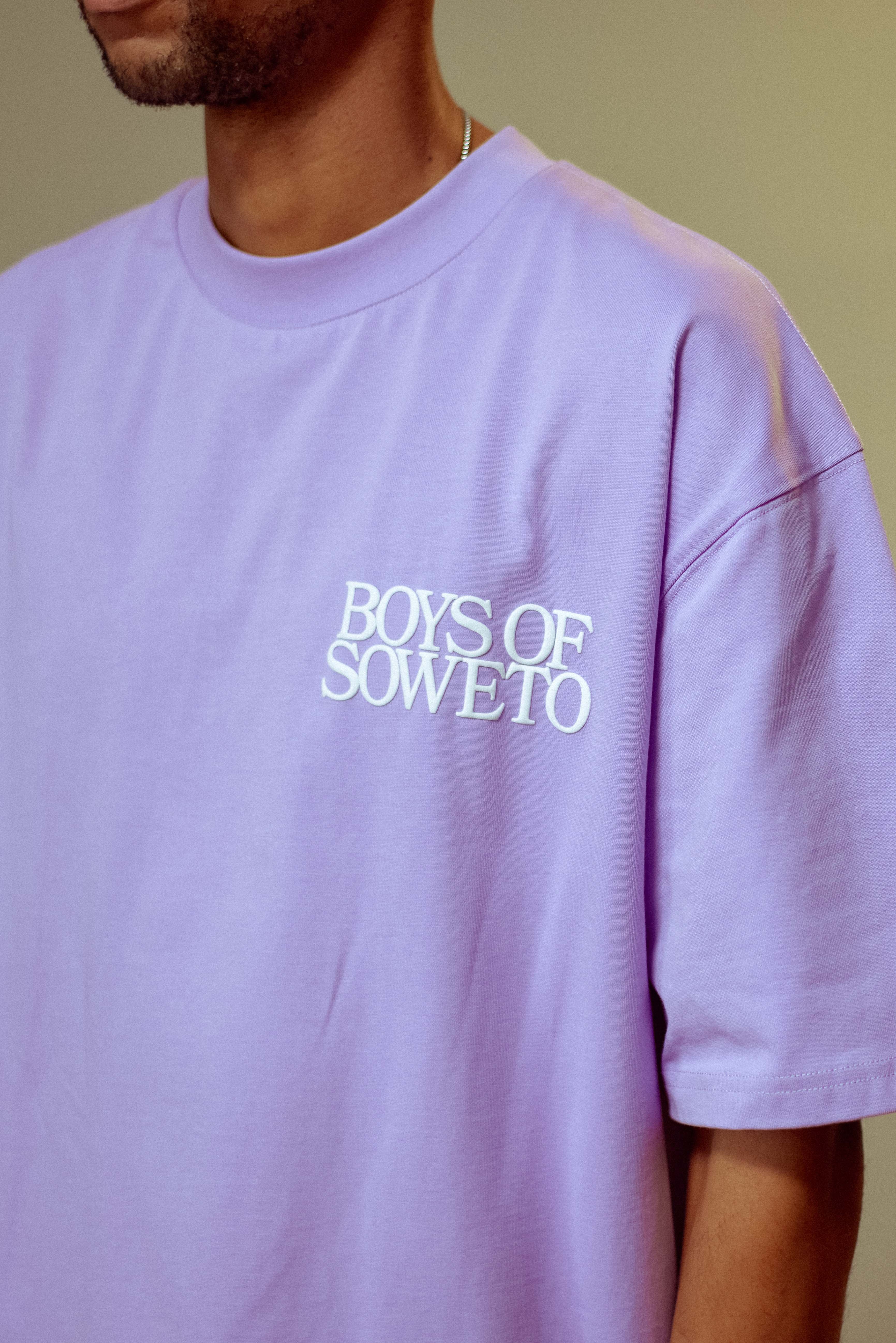 Puff Print T-shirt - Purple