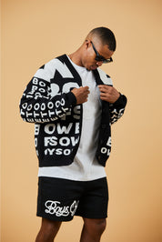 Chunky Eyetest Cardigan - Black