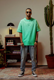 Embossed  T-Shirt - Green