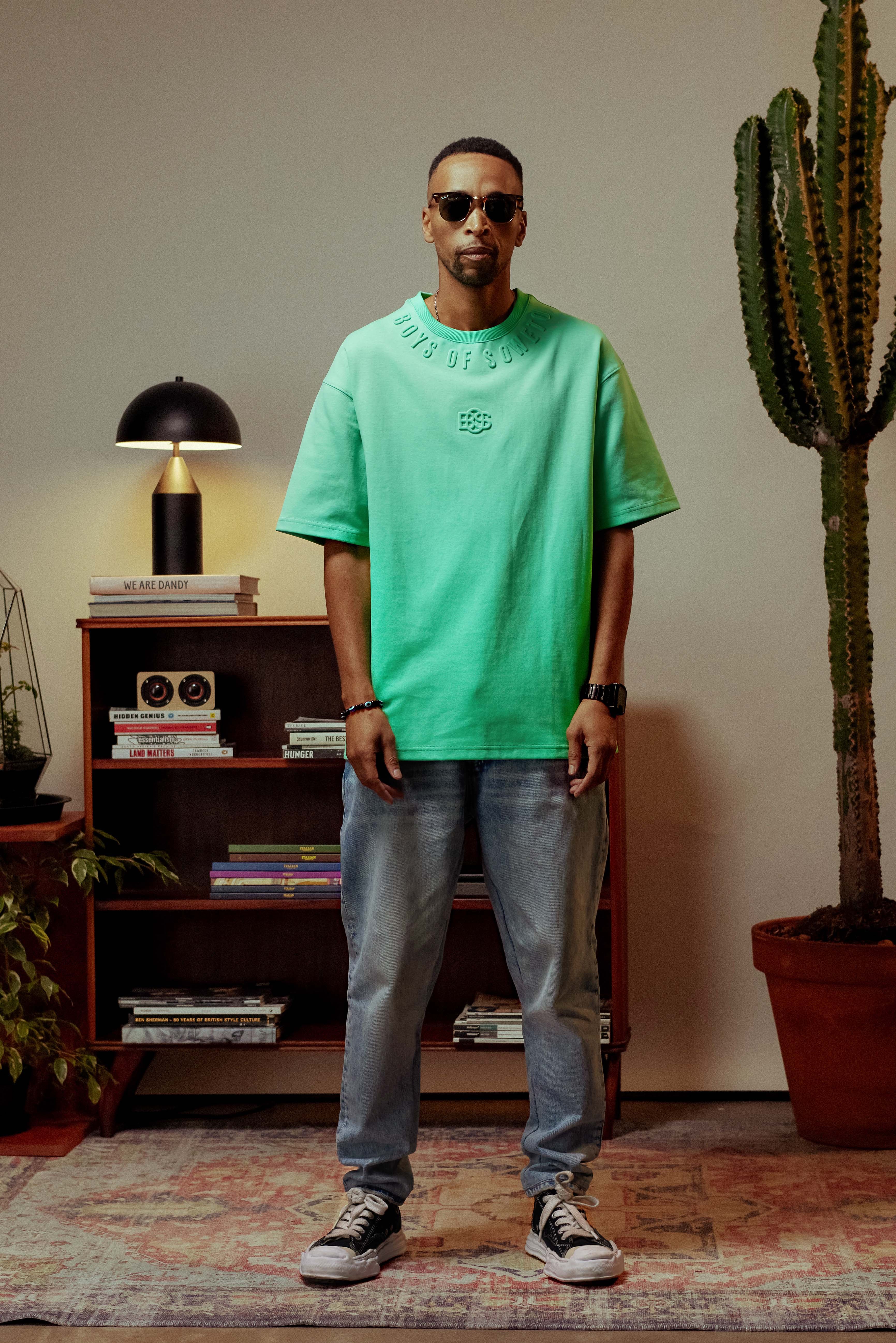 Embossed  T-Shirt - Green