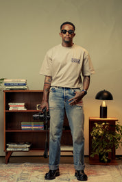 Puff Print T-shirt - Khakhi
