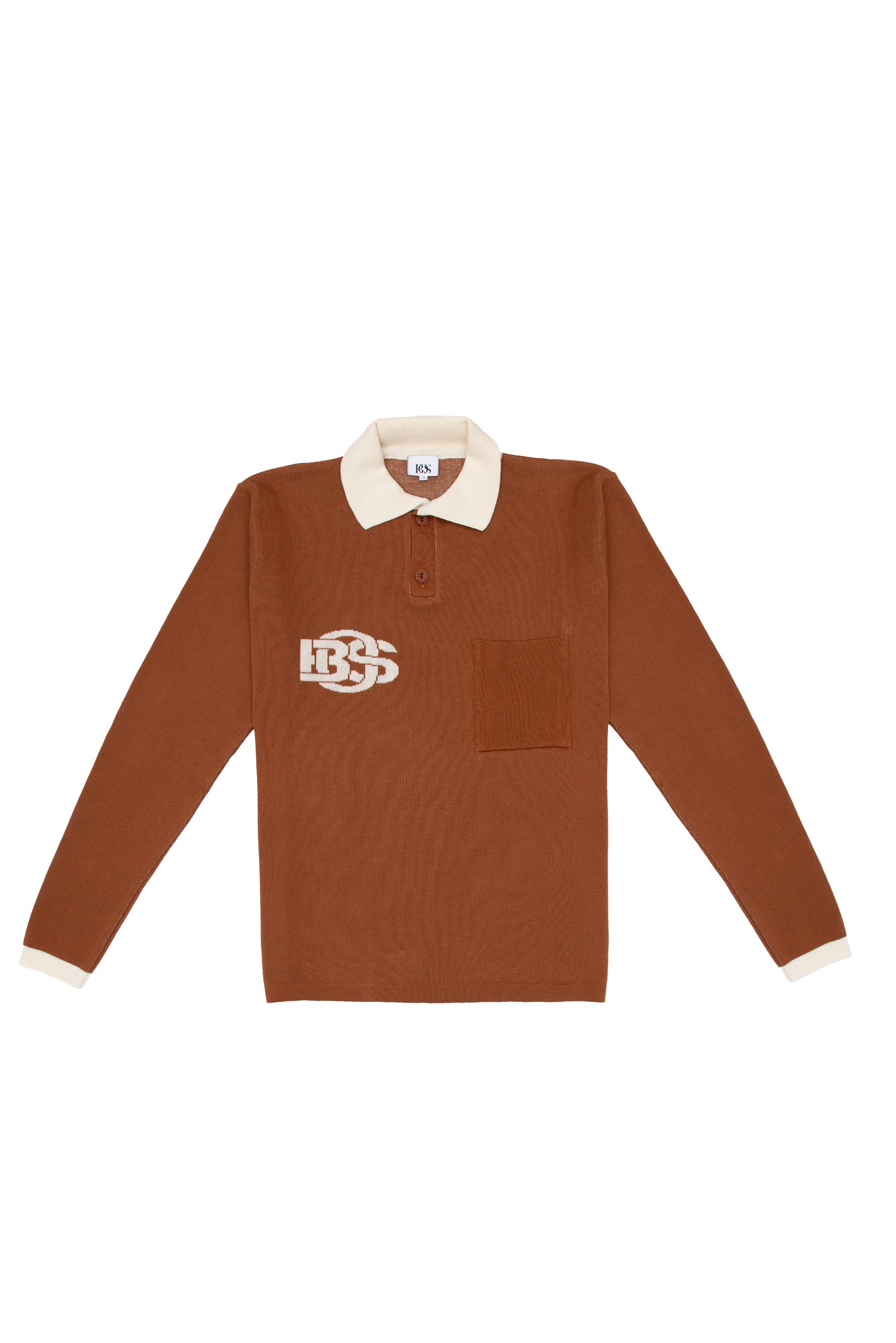 Retro Long Sleeve Golf Shirt - Bronze