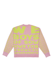 Chunky Eyetest  Cardigan - Rosepink
