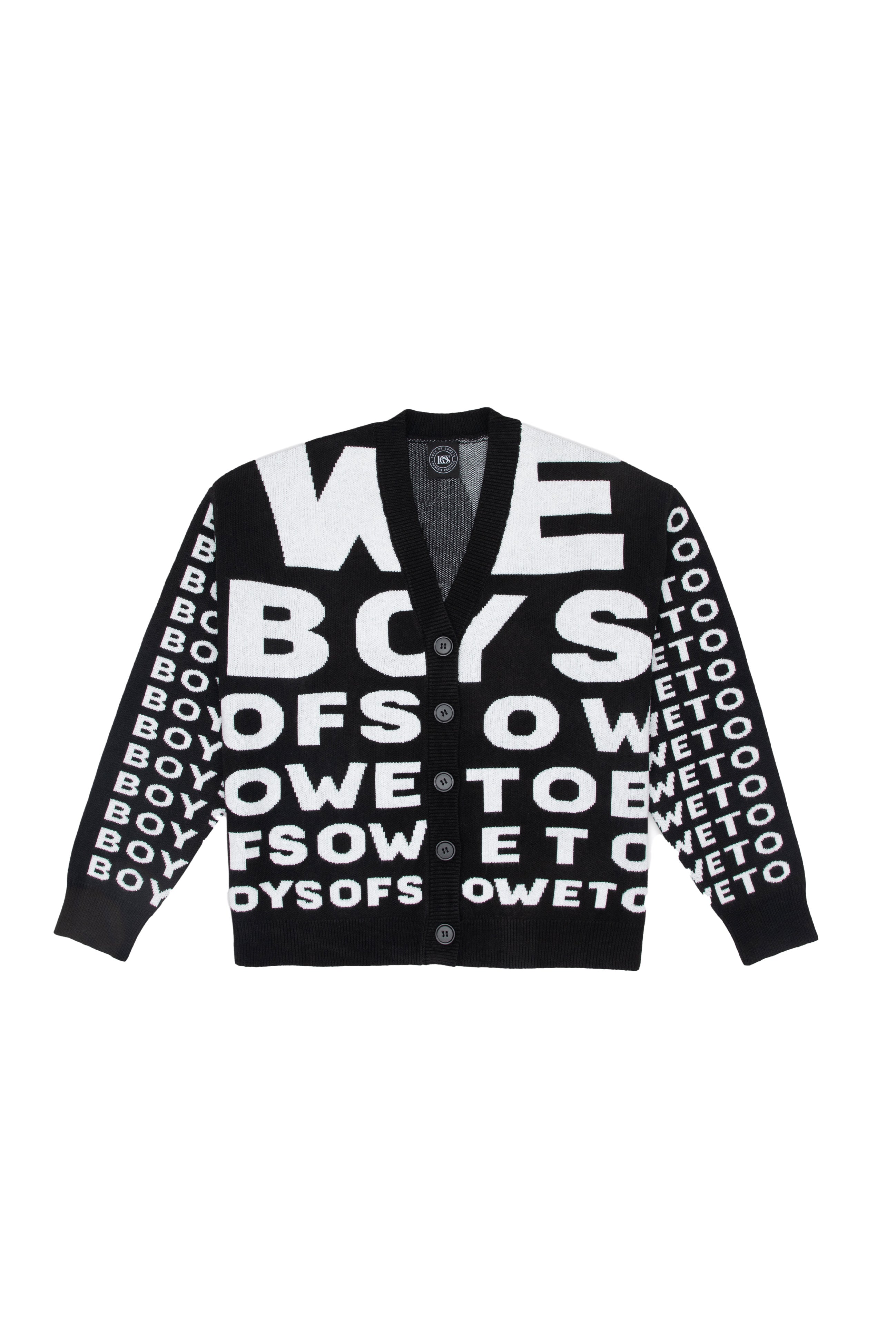 Chunky Eyetest Cardigan - Black
