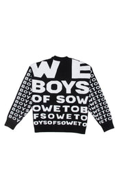 Chunky Eyetest Cardigan - Black
