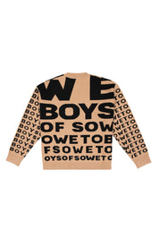 Chunky Eyetest  Cardigan - Beige