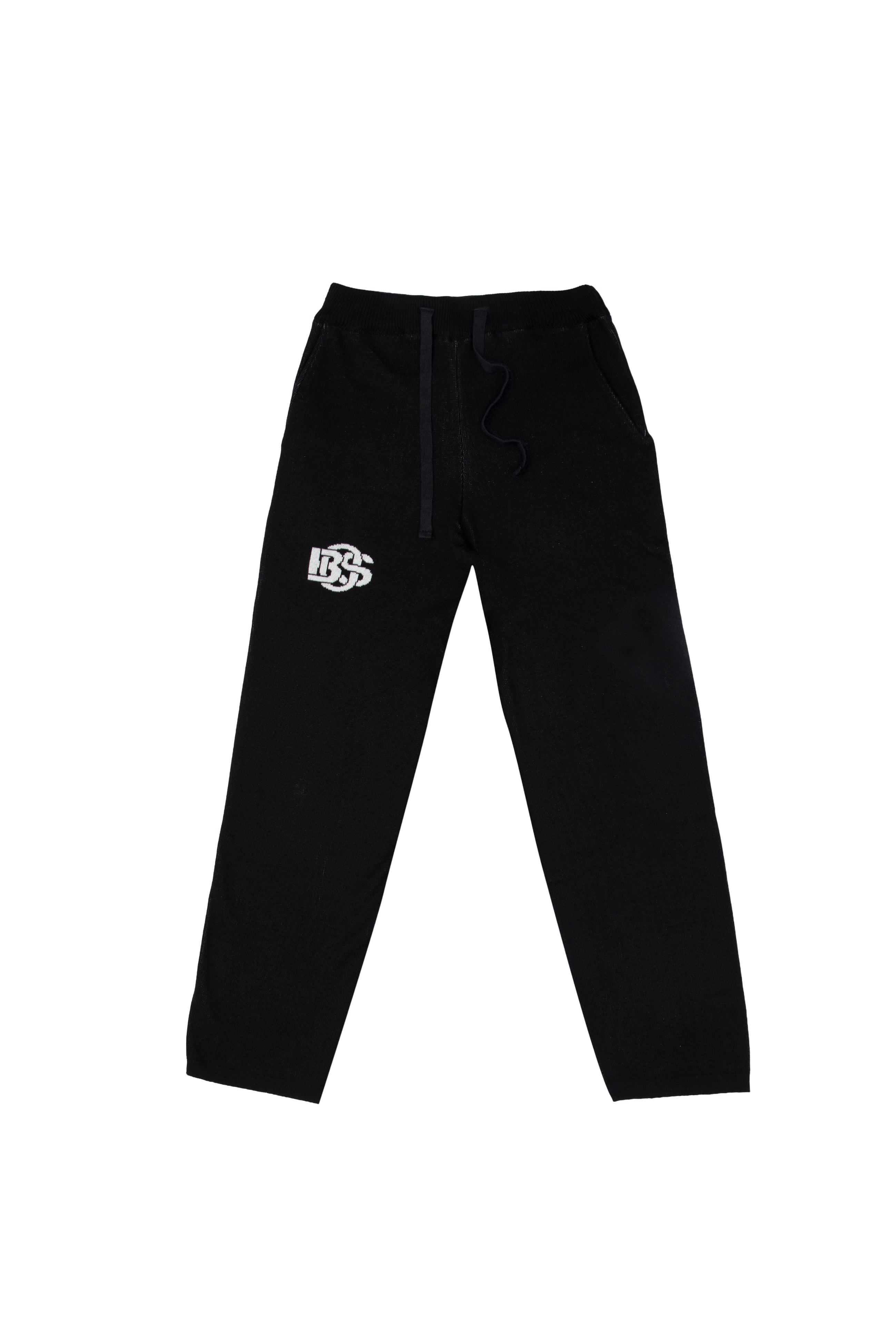 Relaxed-fit Knit Pants - Black