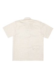Box cut Oversized Monogram Shirt - Ivory
