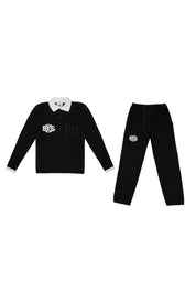 Relaxed-fit Knit Pants - Black