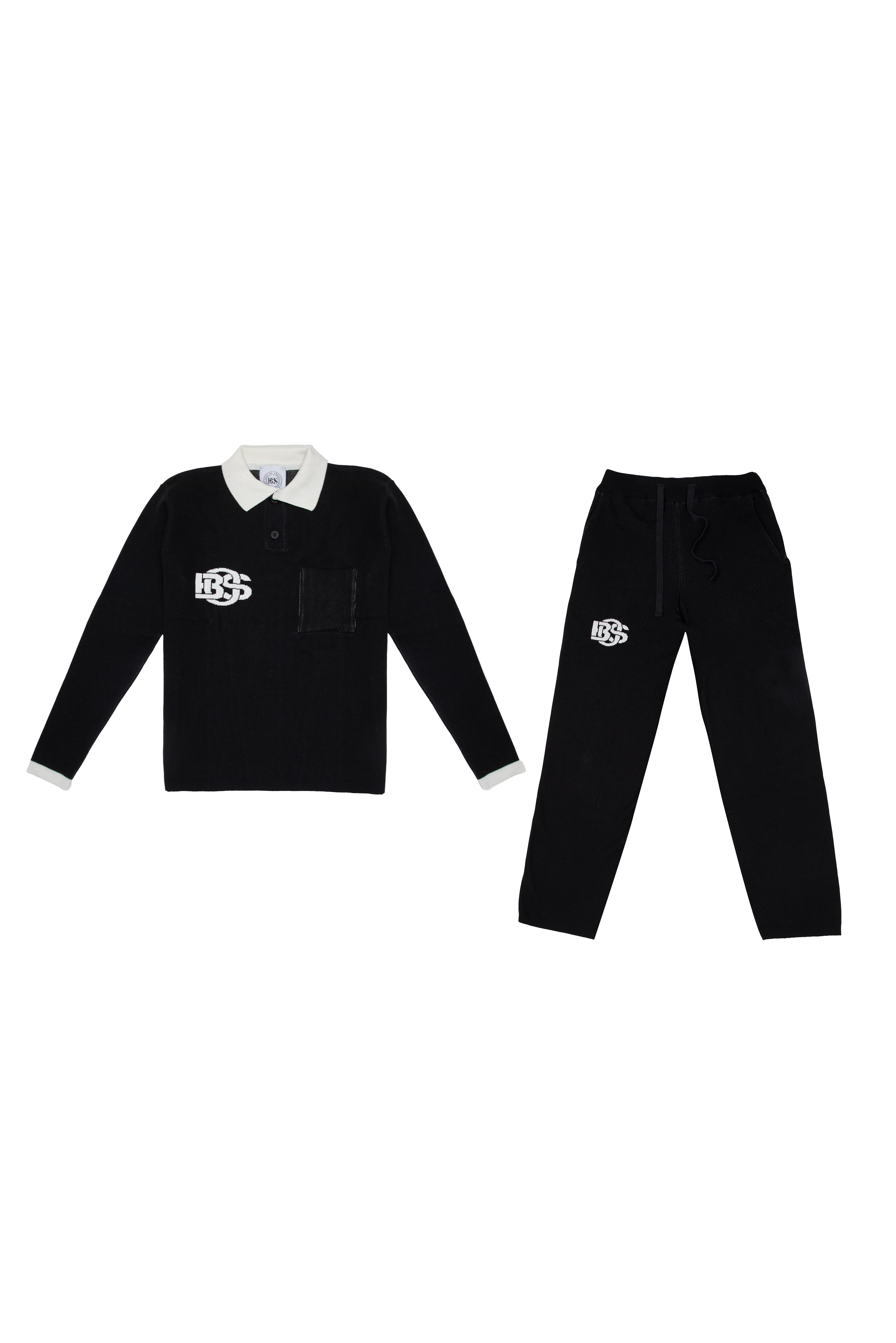 Relaxed-fit Knit Pants - Black