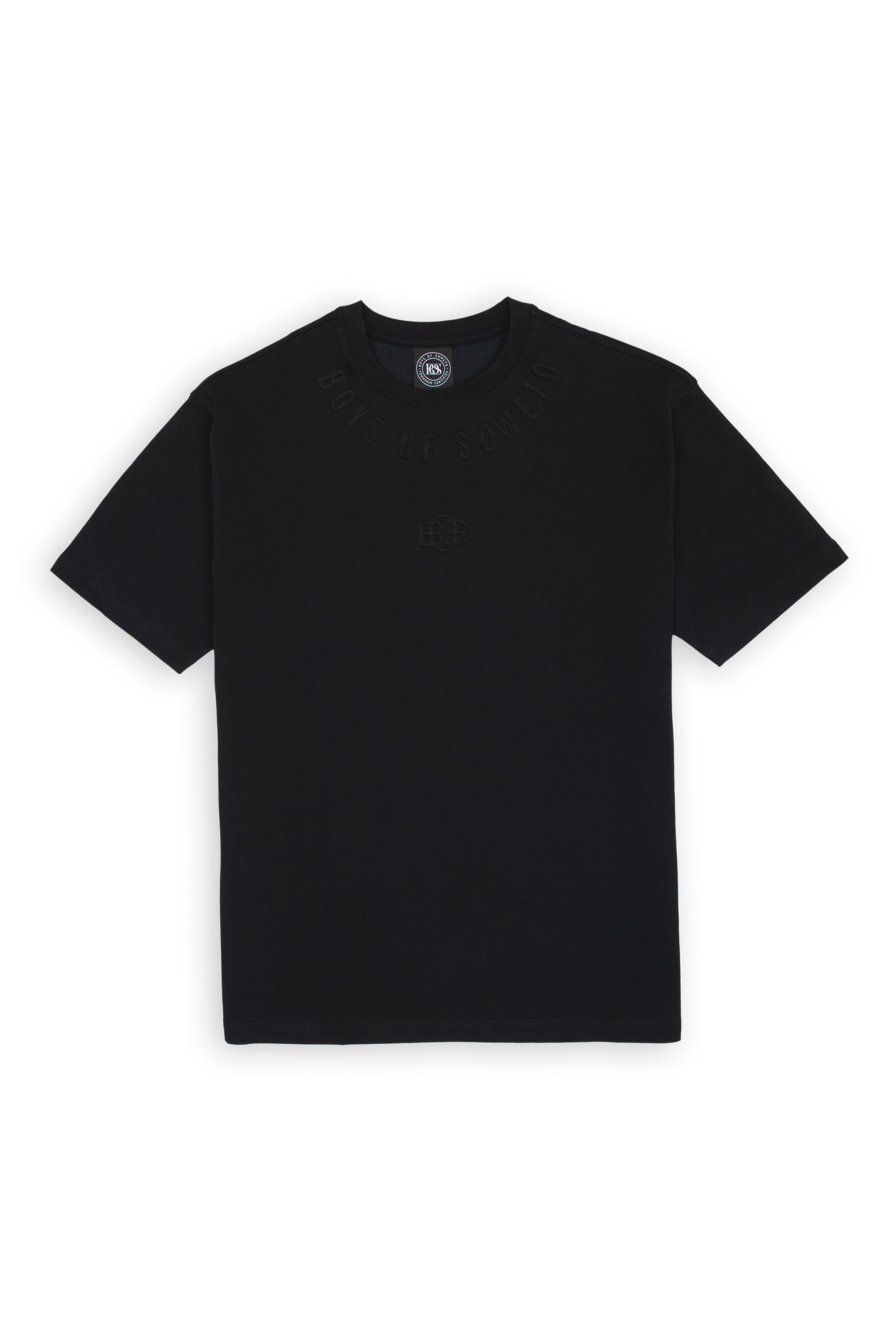 Embossed  T-Shirt - Black