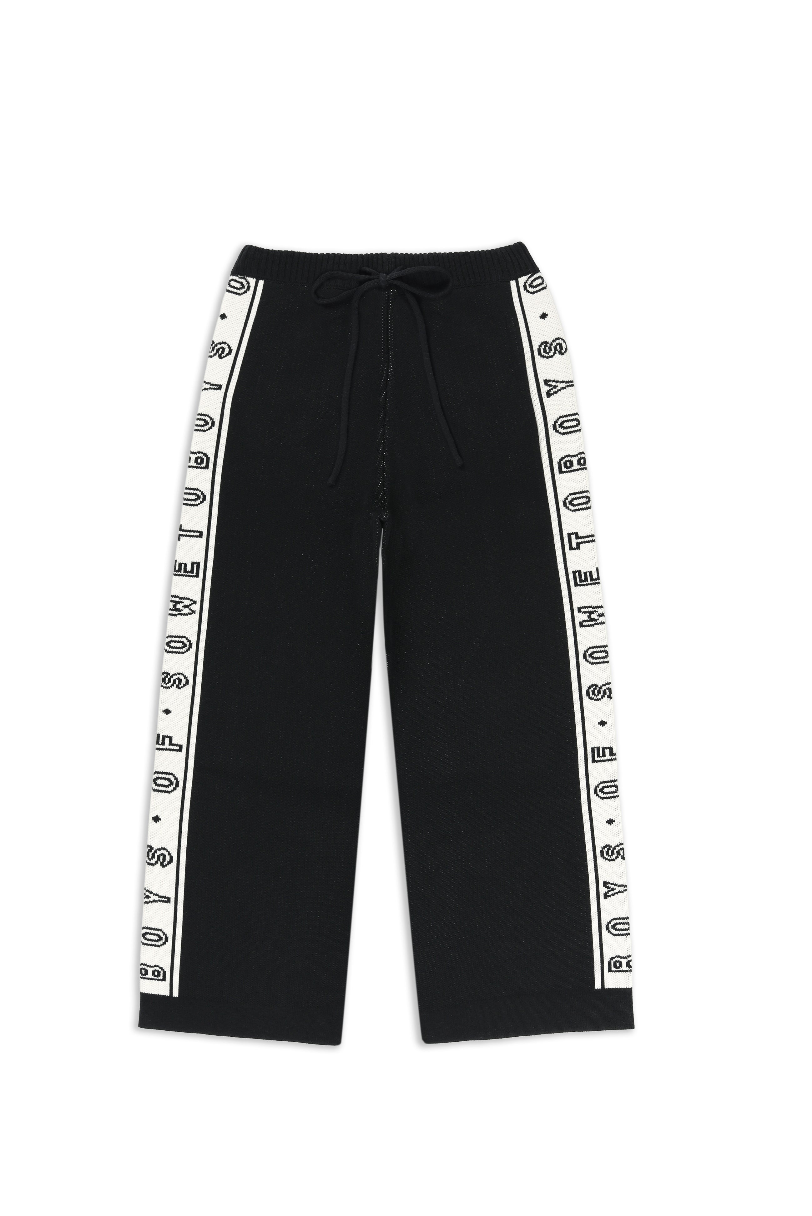 Cozy Knitwear Pants - Black & White