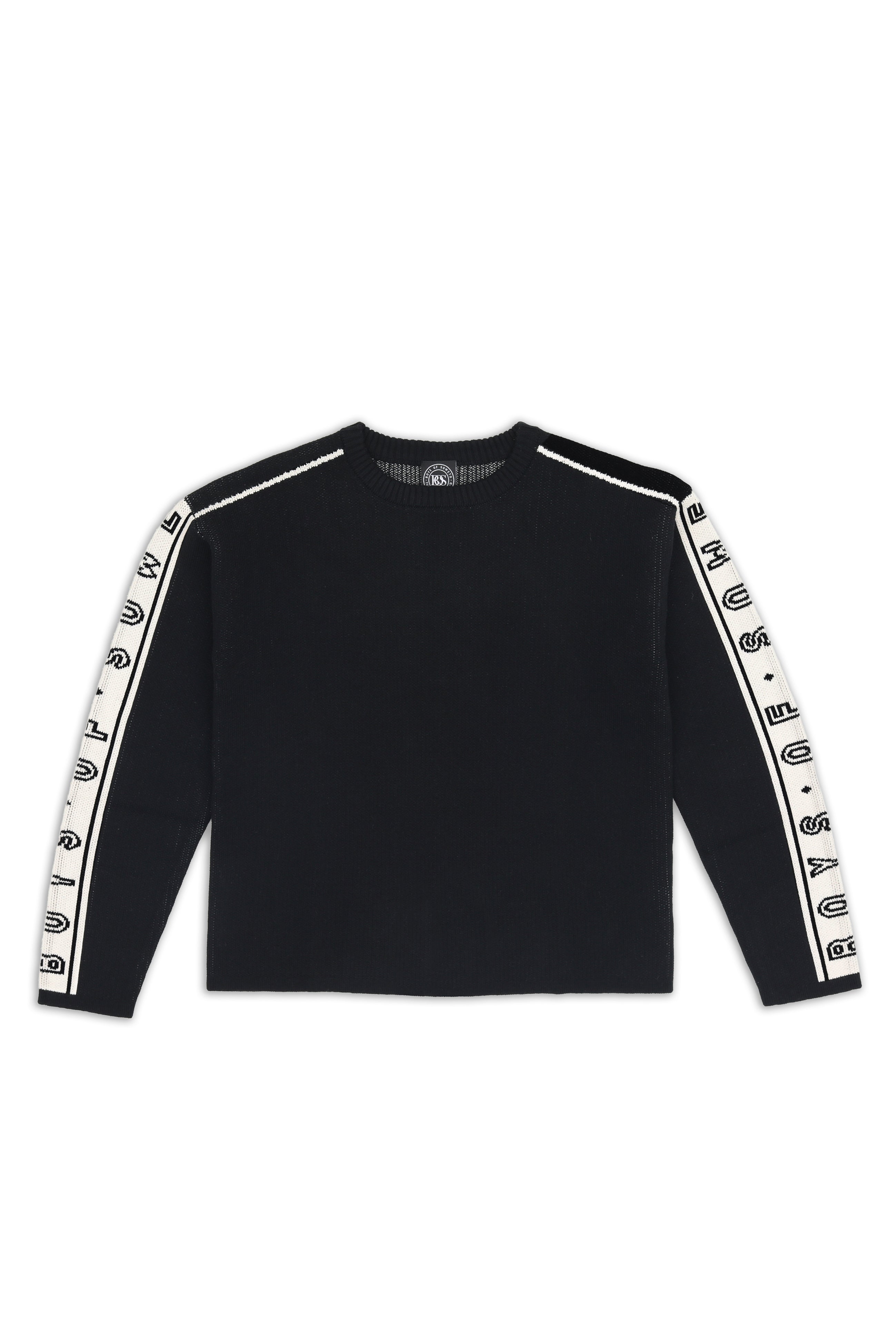 Cozy Knitwear Top - Black & White