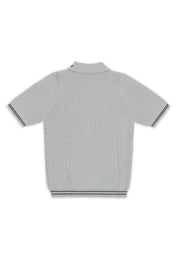 Jecquard Retro Golf T-shirt - Grey