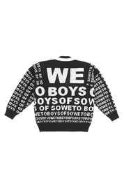 Eyetest V-neck Jumper - Black & White