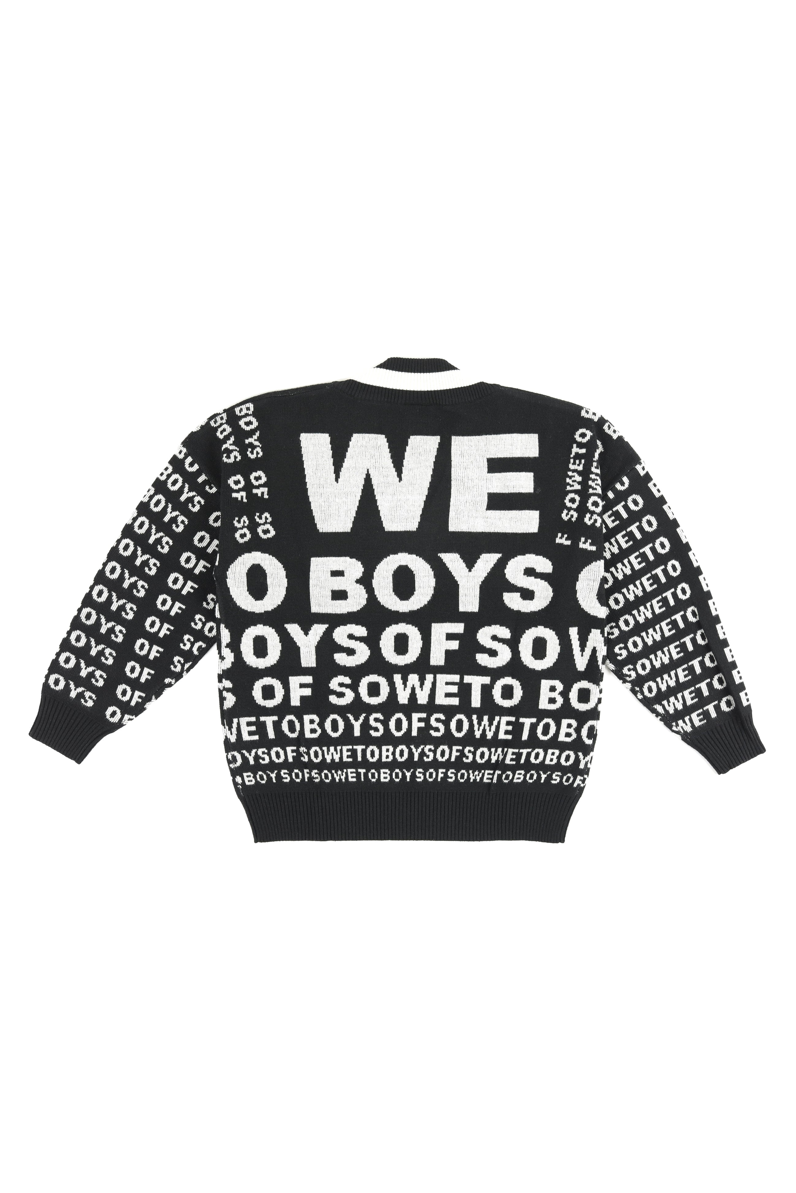 Eyetest V-neck Jumper - Black & White