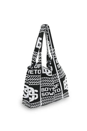 BOS Pattern Handbag - Black & White