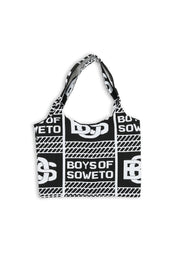 BOS Pattern Handbag - Black & White