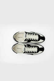 BOS Retro Running Kicks - Black & Ecru