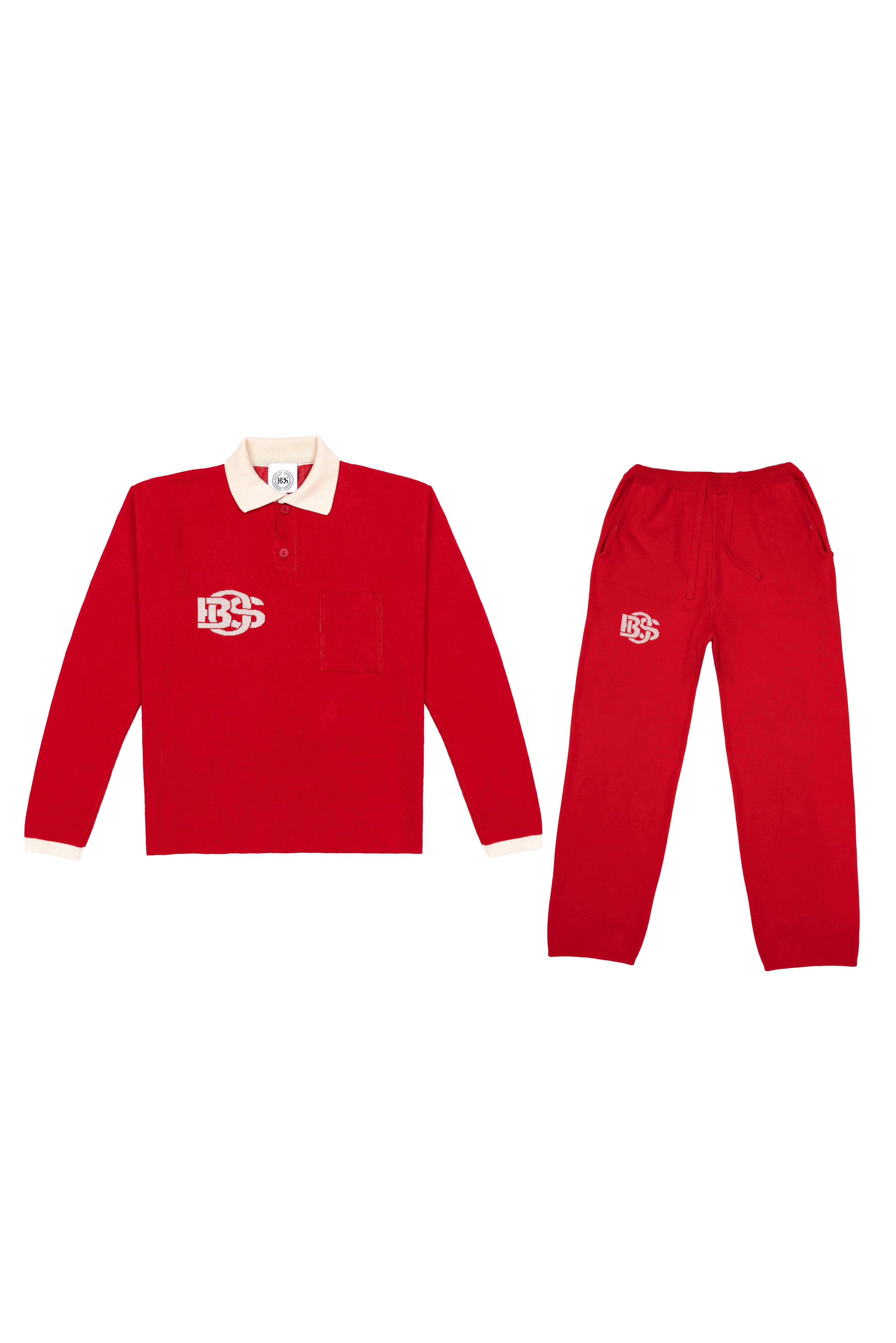Relaxed-fit Knit Pants - Red