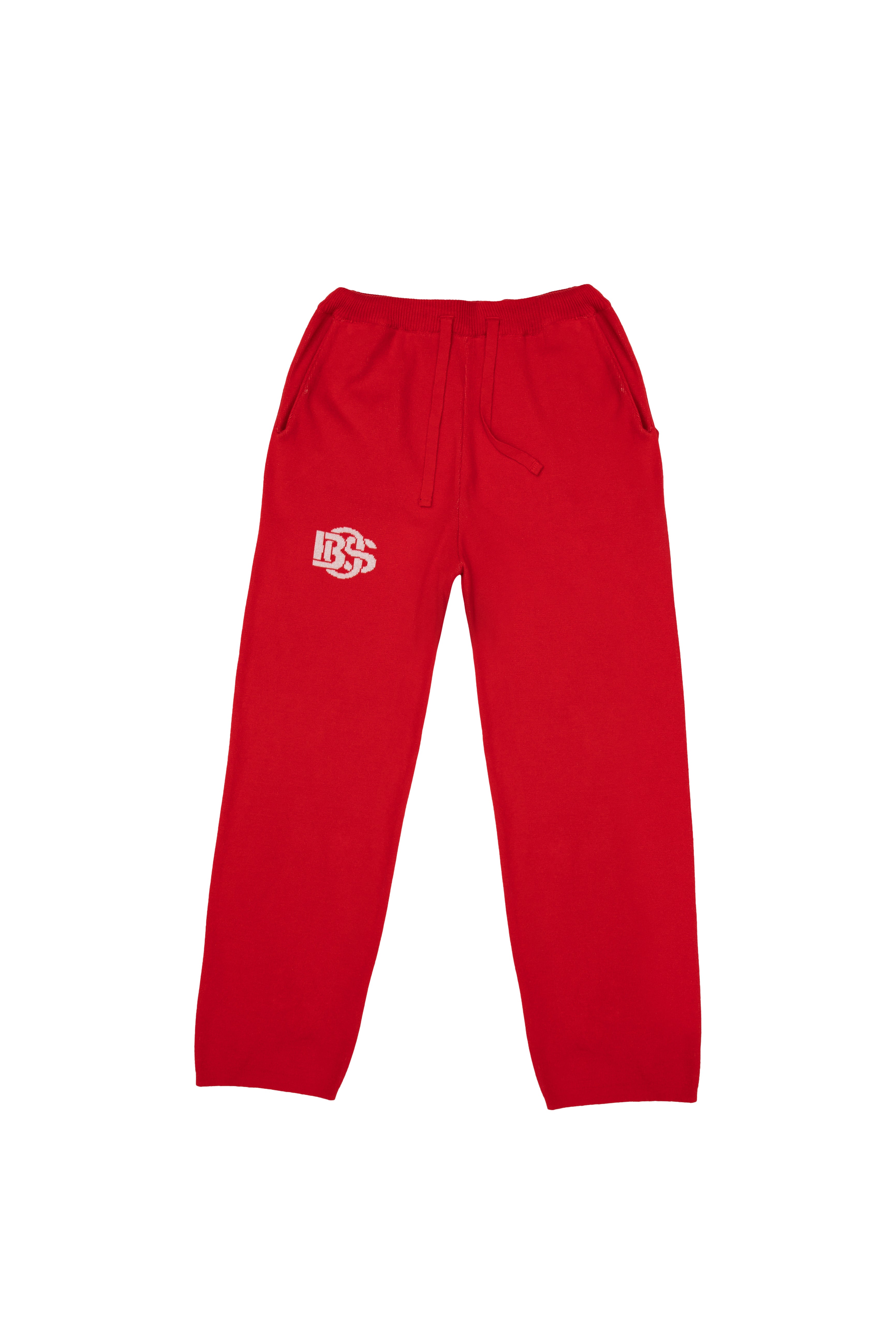 Relaxed-fit Knit Pants - Red