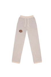 Relaxed-fit Knit Pants - Ecru & Bronze