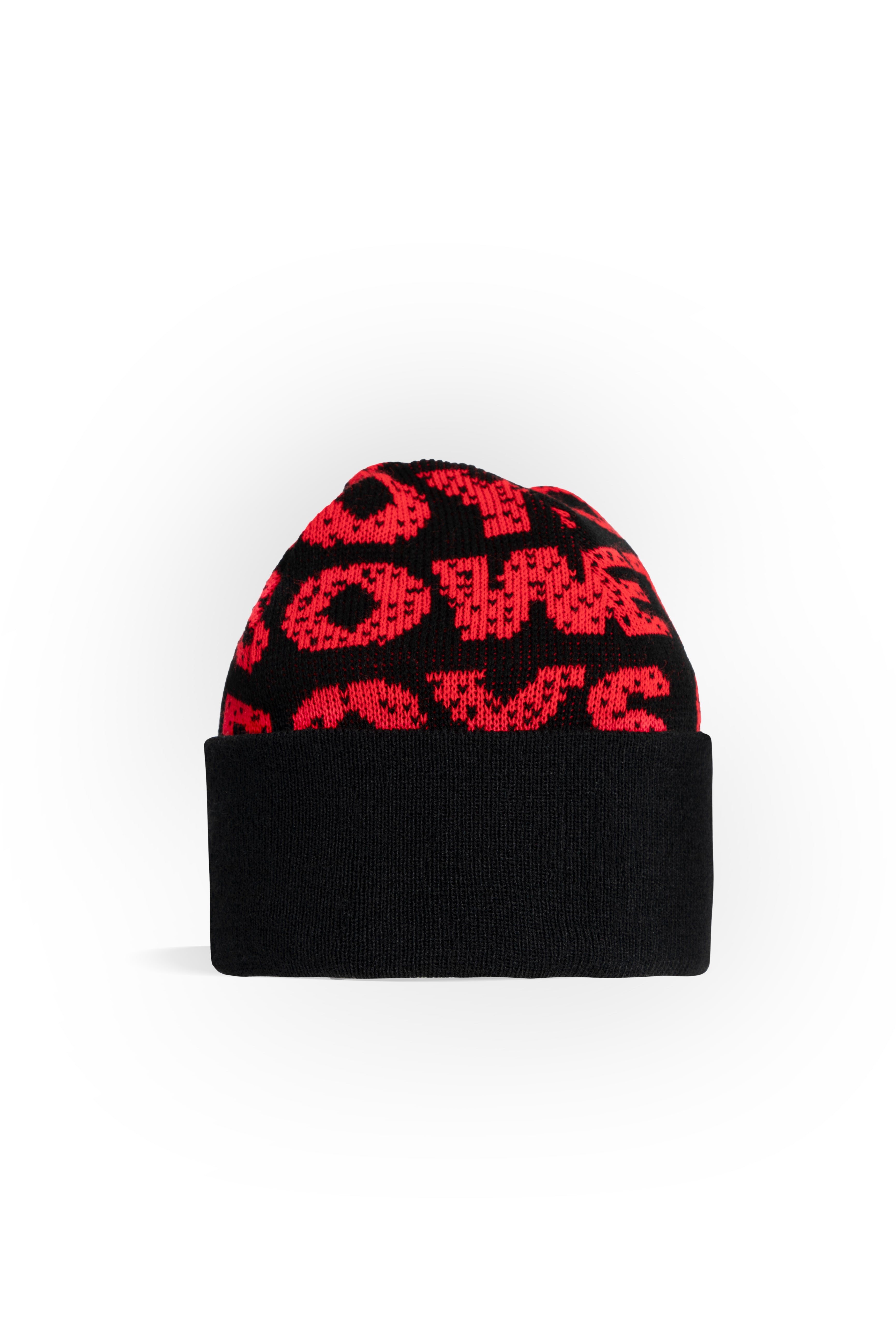 Beanie -  Black & Red