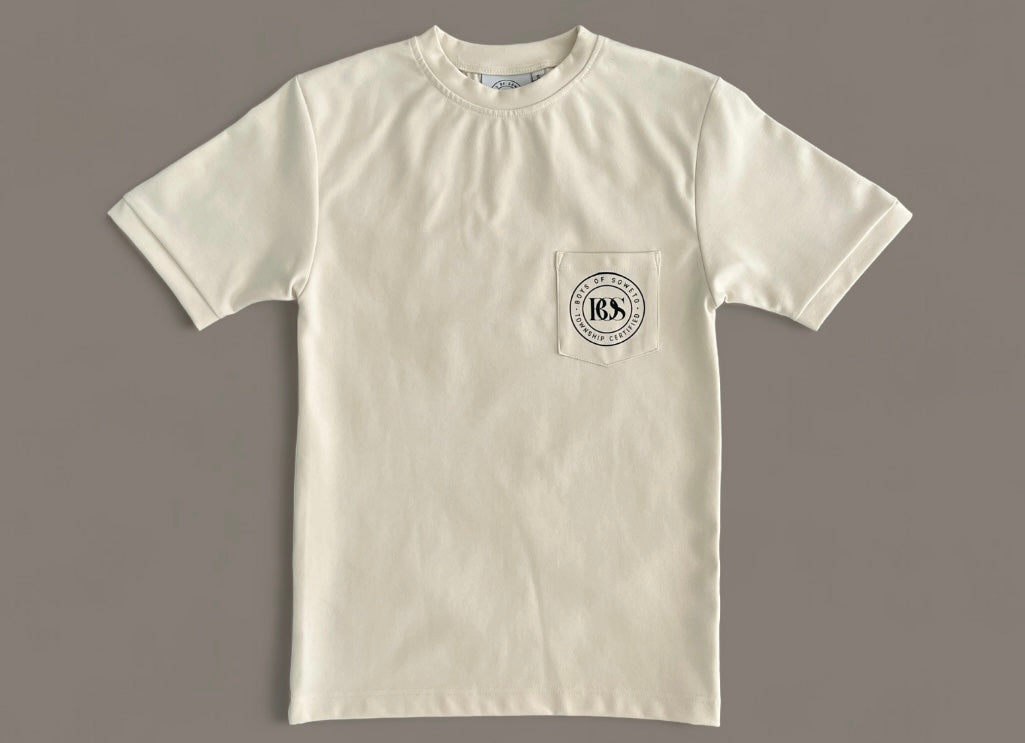 Slim Fit  Pocket T-shirt - Off White
