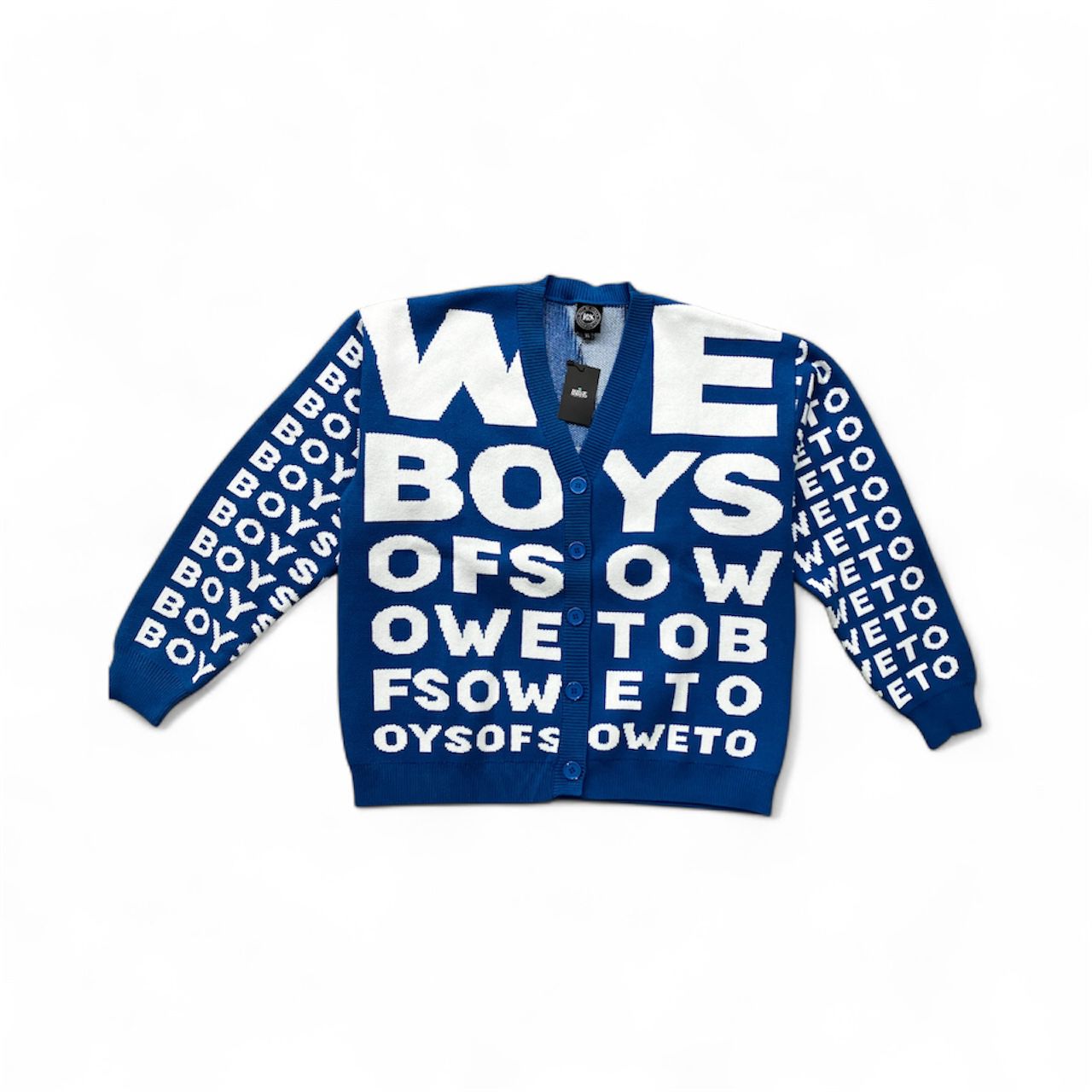 Chunky Eyetest  Cardigan - Blue