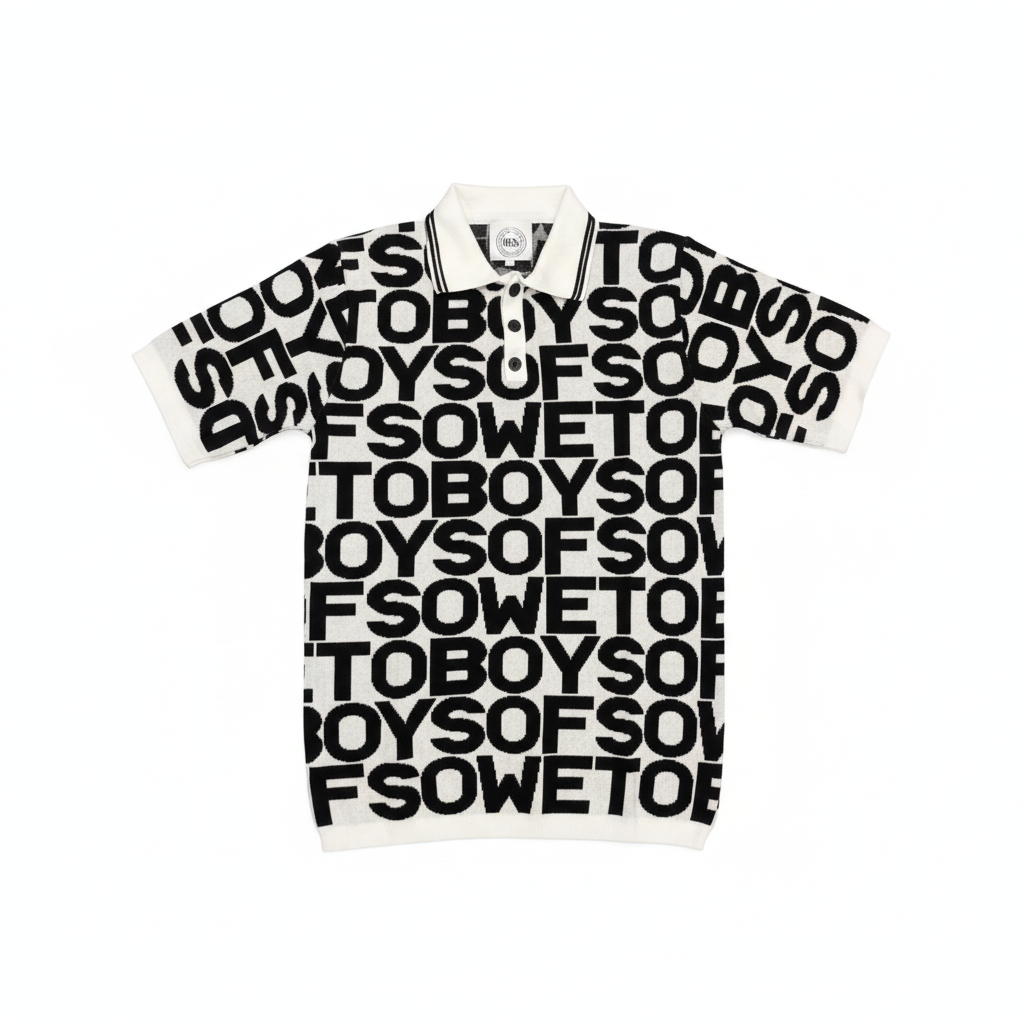 Black & White Golf T-Shirt Product Photo