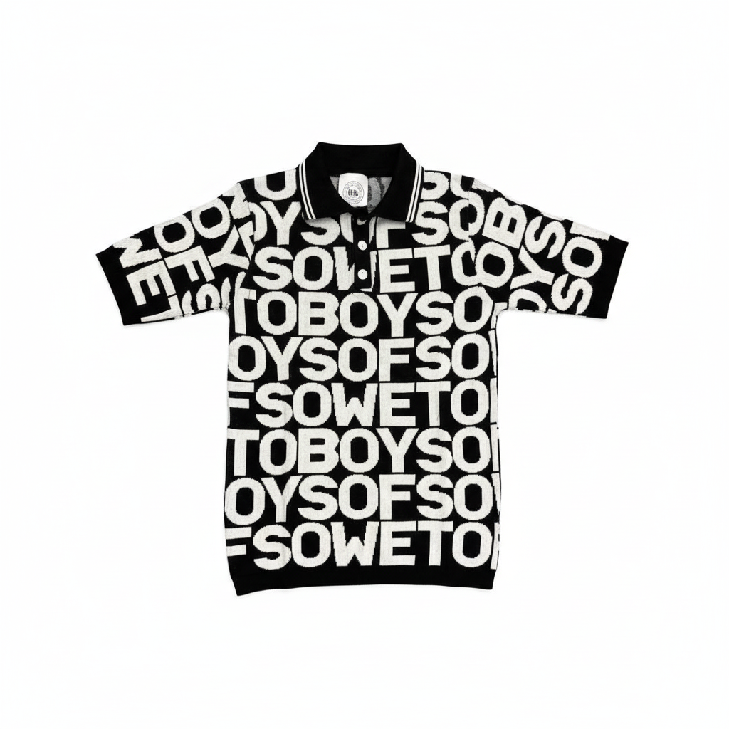 Black & White Golf T-Shirt Product Photo