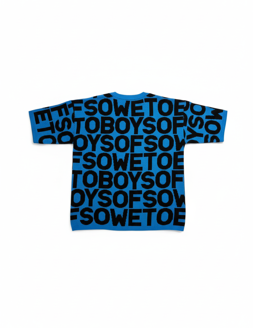 Blue and Black T-Shirt Back