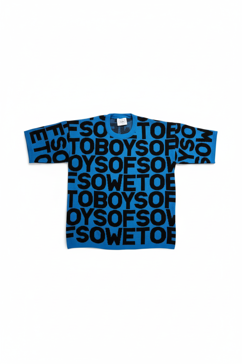 Blue and Black T-Shirt Front