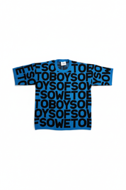 Blue and Black T-Shirt Front